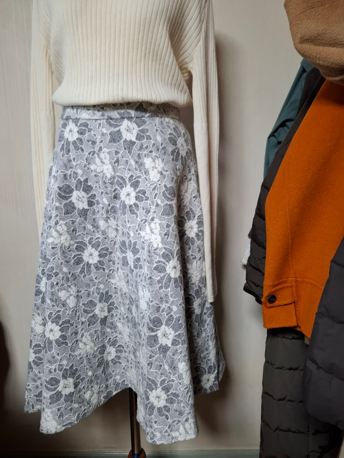 일본 로페피크닉 레이스자수 플레어스커트 상품이미지8