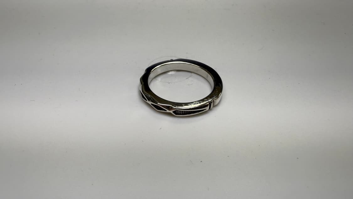 Navajo Jennifer Curtis Stampwork Ring  상품이미지2