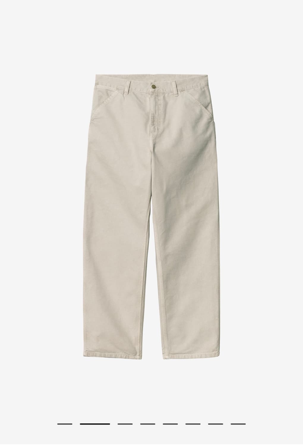 칼하트 싱글니 팬츠 디어본 더스키 베이지 스톤 캔버스(32) 상품이미지3