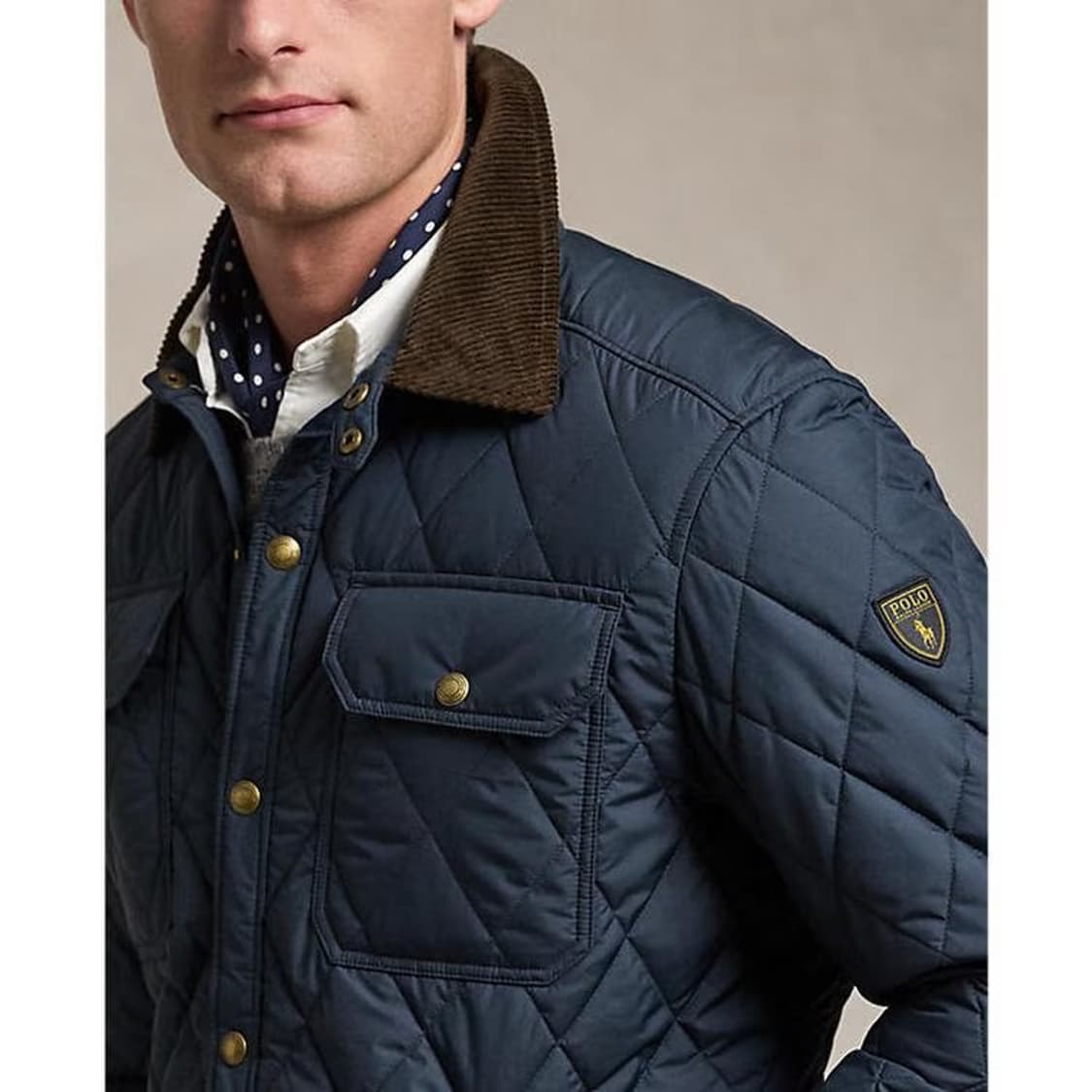 [L] 폴로 발수 퀼트 자켓 칼리지 네이비 상품이미지9