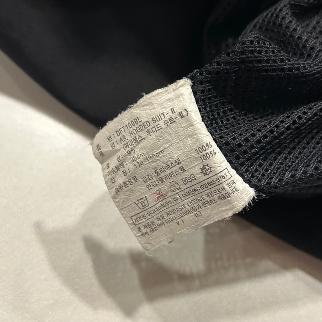 [95] 아디다스 퍼포먼스 빈티지  스티치 바람막이 블랙 A344 상품이미지7