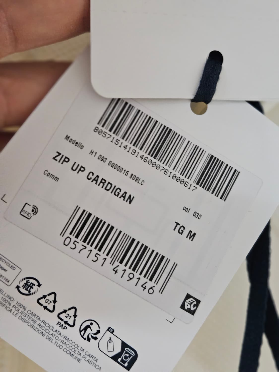 (정품/새제품) 몽클레르 A라인 스웻 가디건 상품이미지6