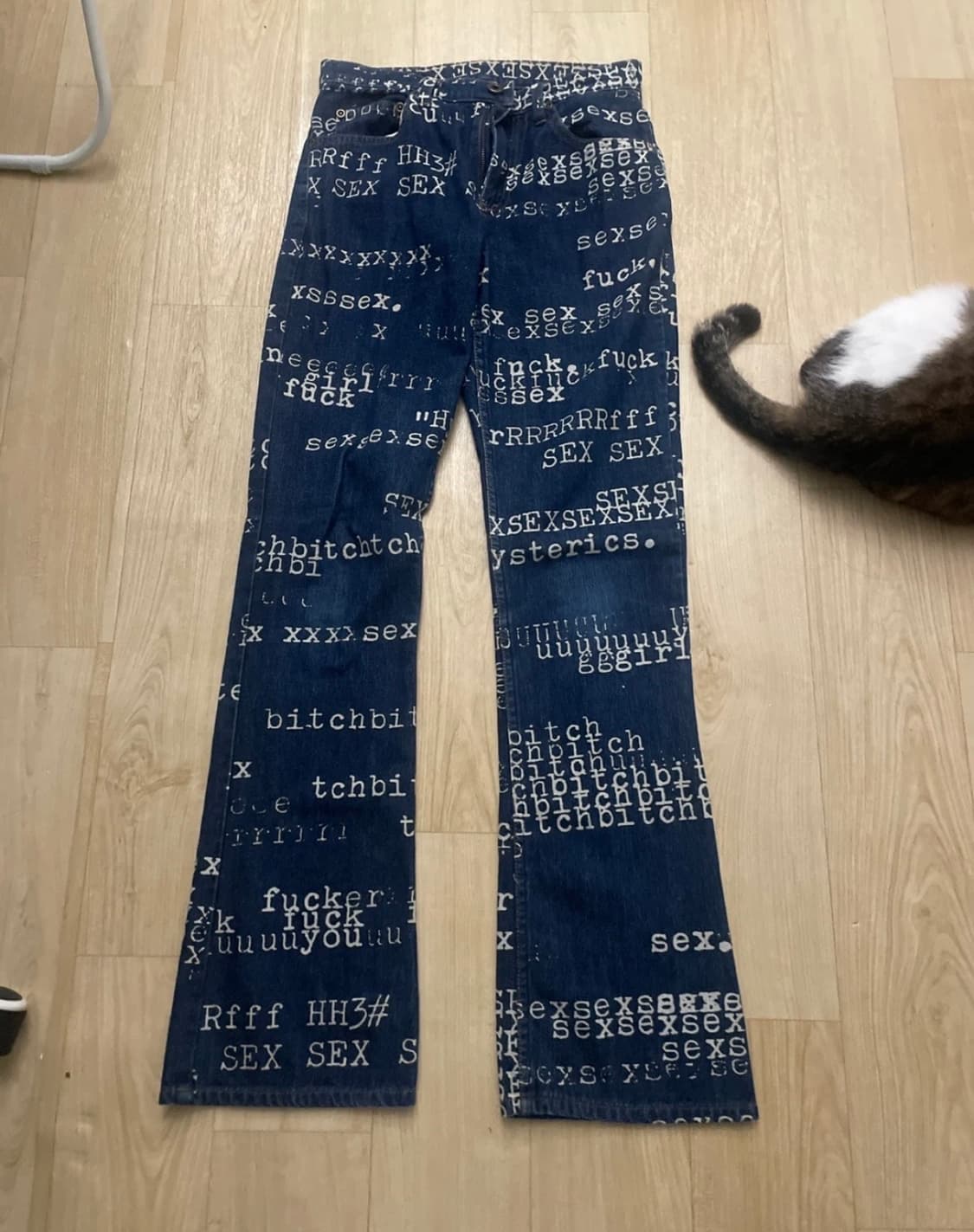 히스테릭 글래머 레터링 팬츠 S  상품이미지1