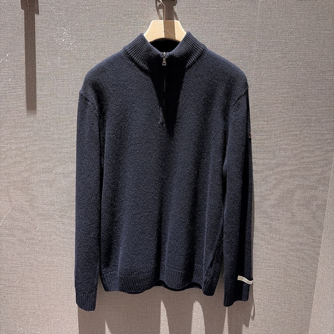 (정품/새상품) 폴앤샤크 남성 네이비 하프집업 울 니트 상품이미지1