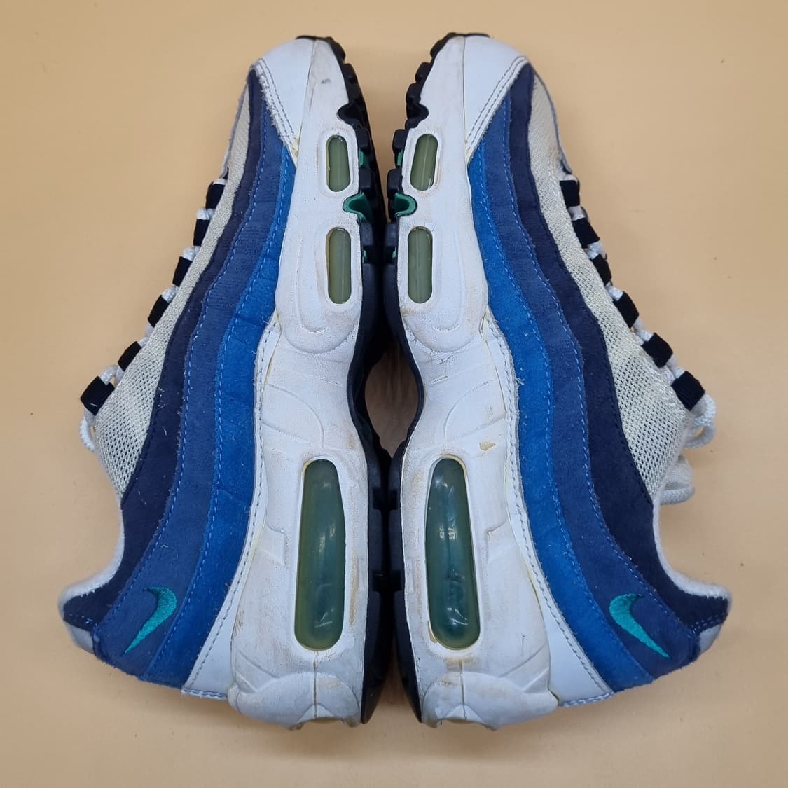 나이키 에어맥스 95 흰파남 운동화225. 상품이미지5