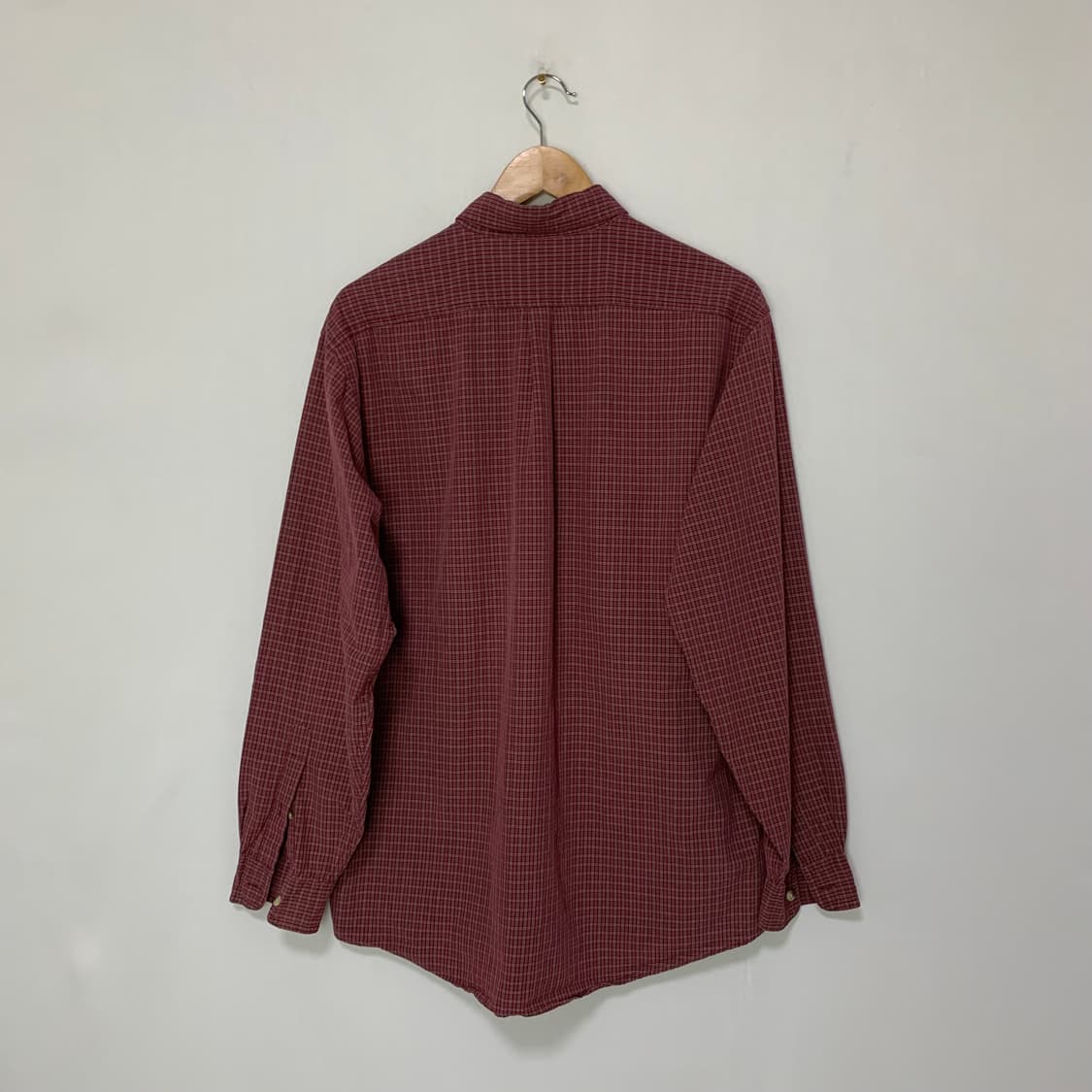 엘엘빈 빈티지 레드 체크 셔츠 여성 XL 남성 L 상품이미지3