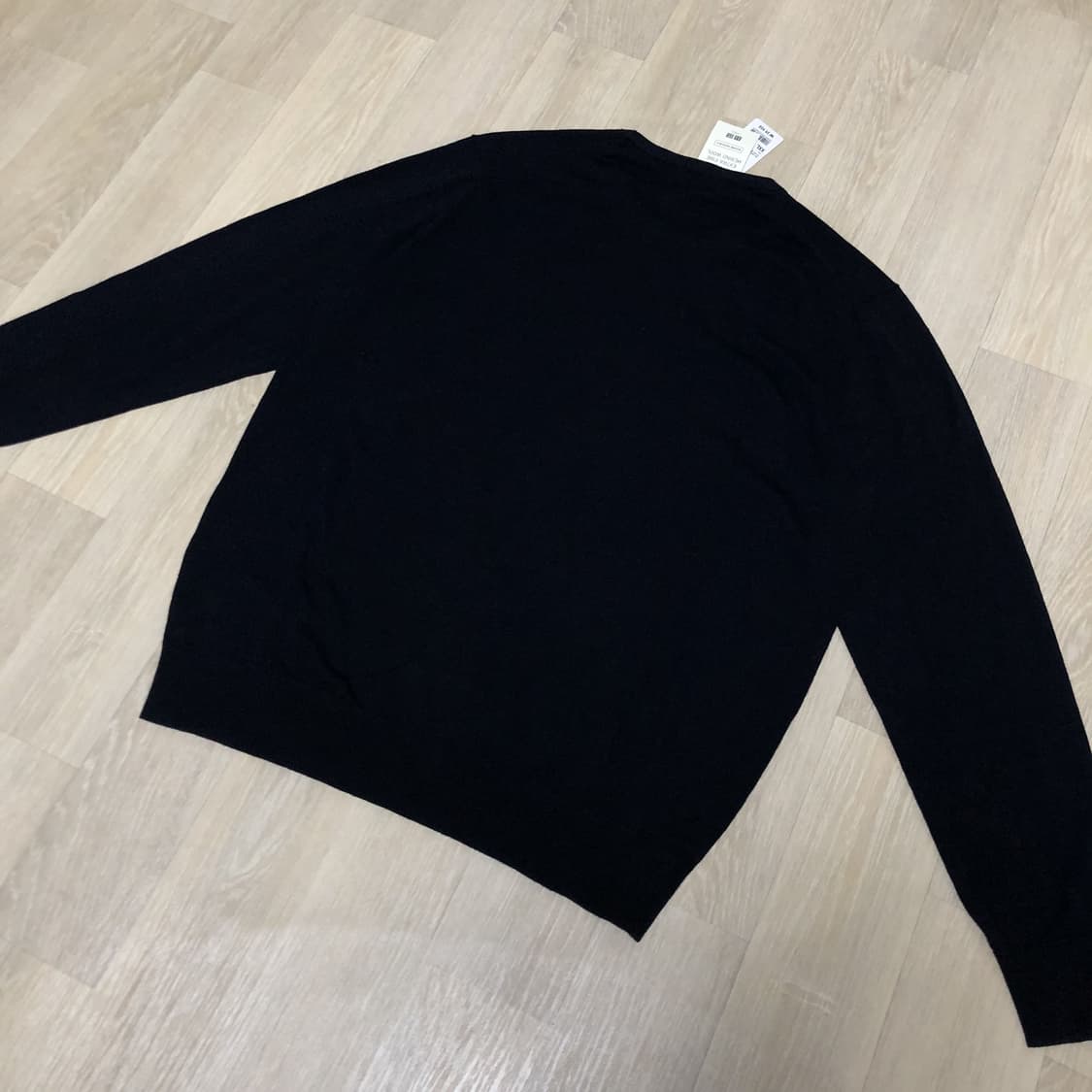 (XXL) 새상품 유니클로 엑스트라 파인 메리노울 크루넥 니트 네이비 상품이미지8