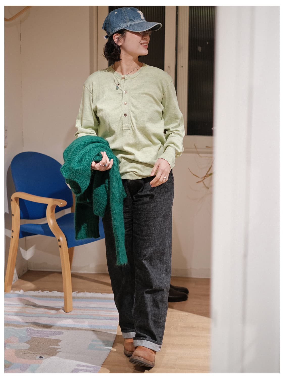 45rpm 코튼 버튼 티셔츠 4사이즈 (추천 55-66) 상품이미지4