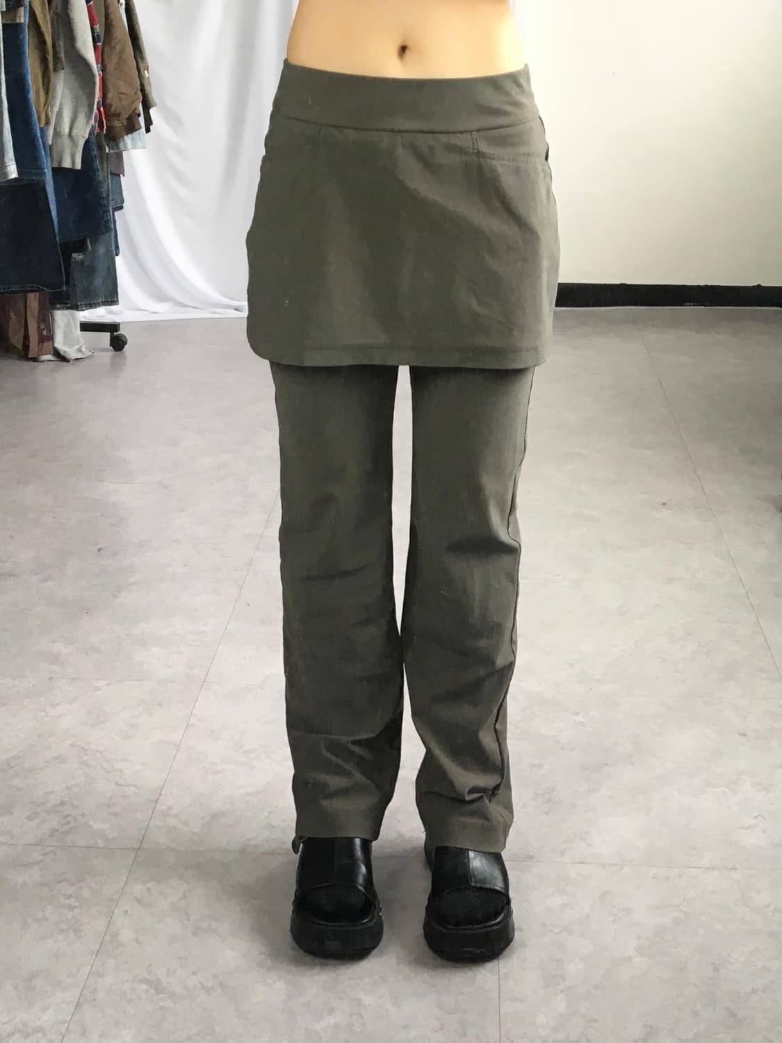 skirt layered track pants 상품이미지5