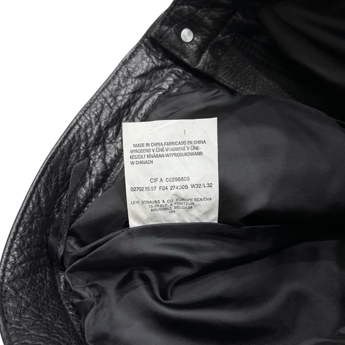 LEVIS RED 리바이스 레드 리얼 레더 가죽 팬츠 바지 32 상품이미지3