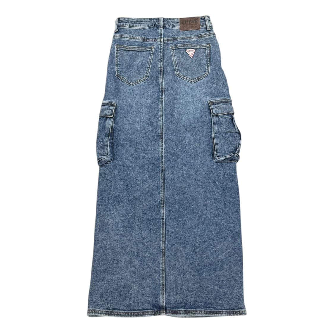 게스 여성 앞트임 데님 카고 롱스커트 치마 24 상품이미지3