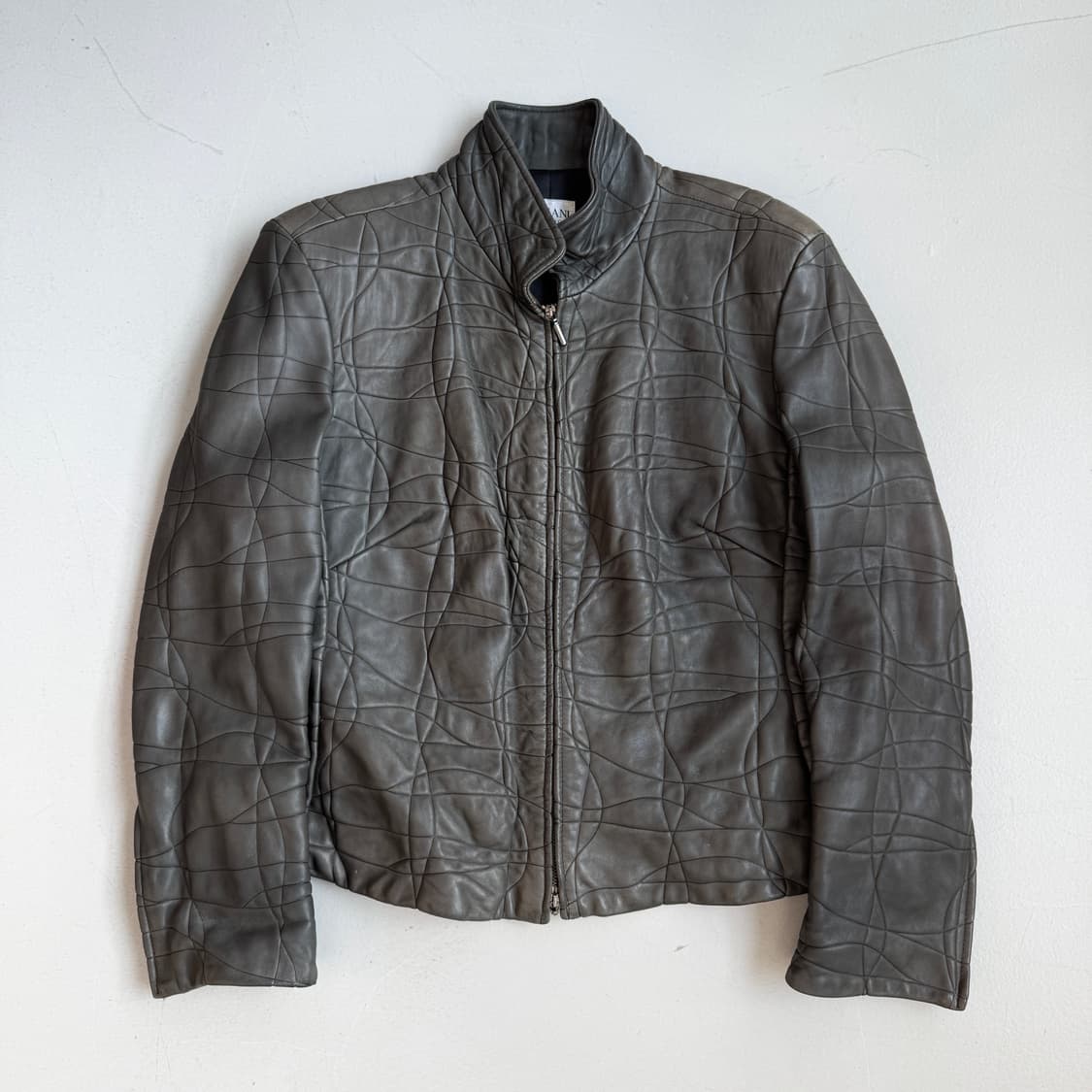 아르마니 꼴레지오니 리얼레더 양가죽 락 시크 가죽자켓 상품이미지2