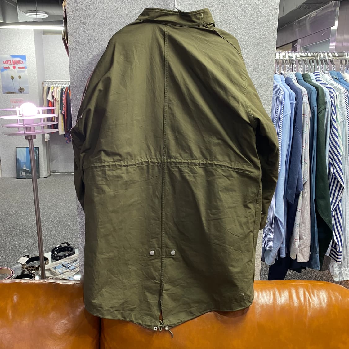 라퍼지스토어 카키 피쉬테일 야상 파카 B3921 상품이미지4