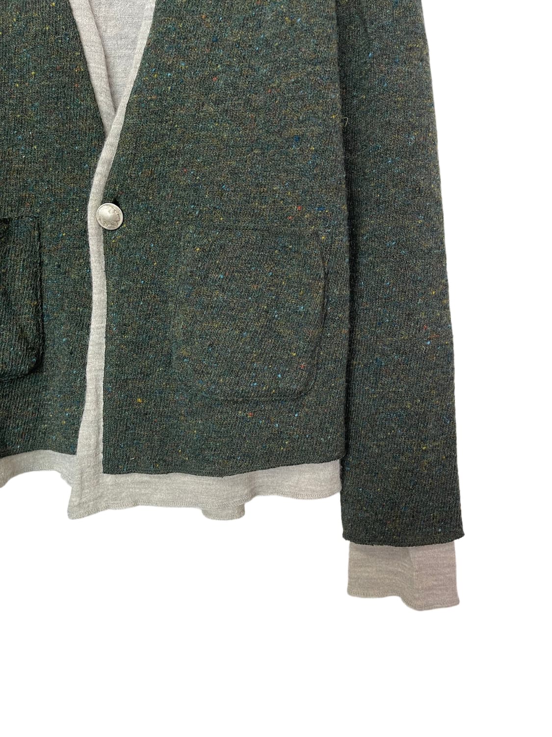 REMI RELIEF Concho Layered Wool Cardigan 상품이미지6