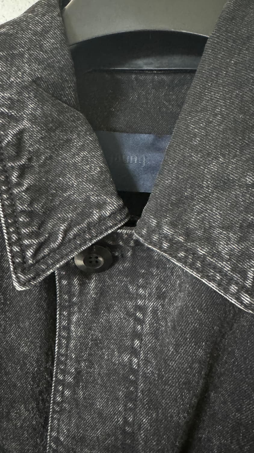 Juun.J Black Faded Denim Coat 50 상품이미지5