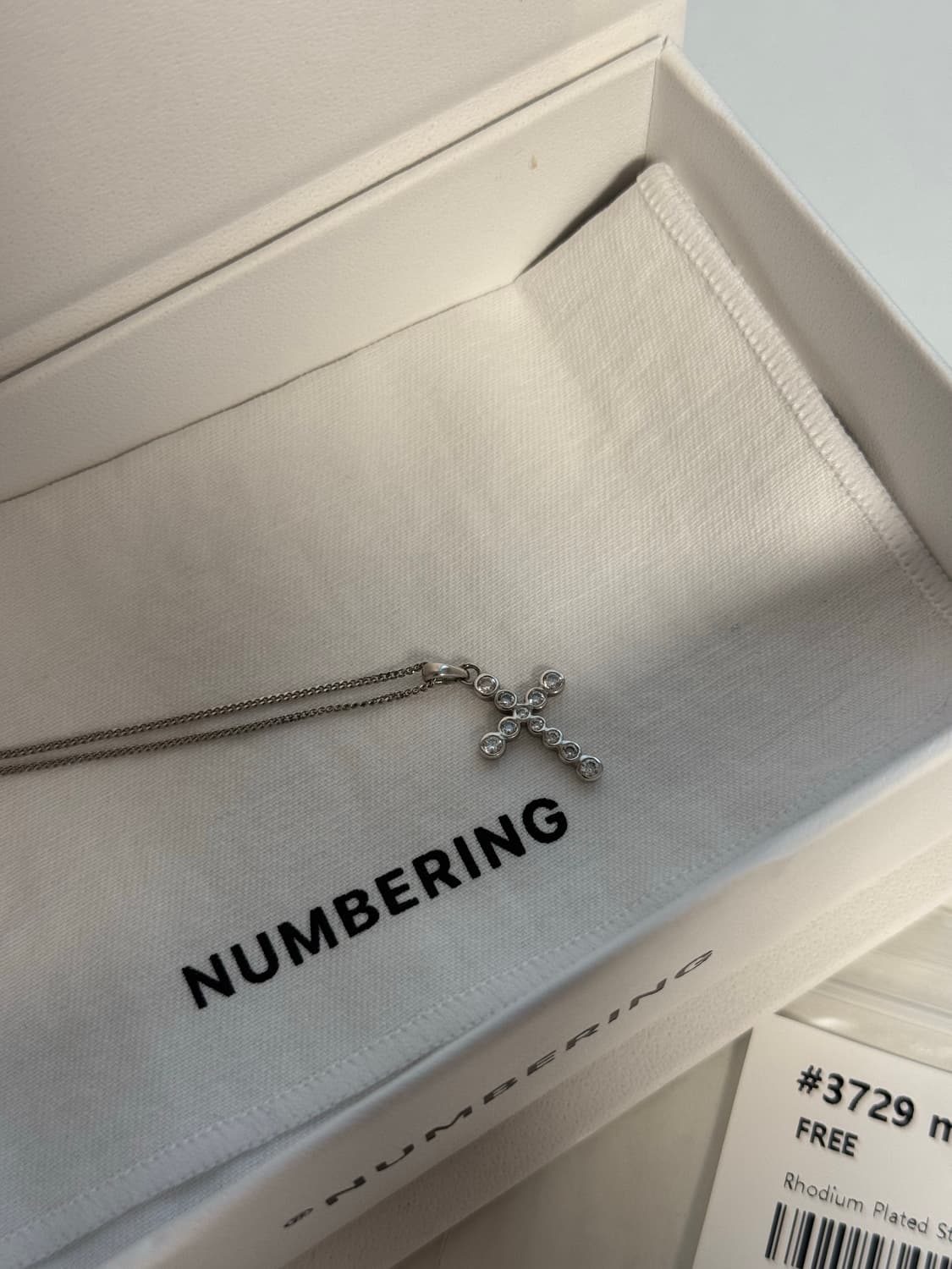 넘버링 십자가 목걸이 #3729 mini 상품이미지3