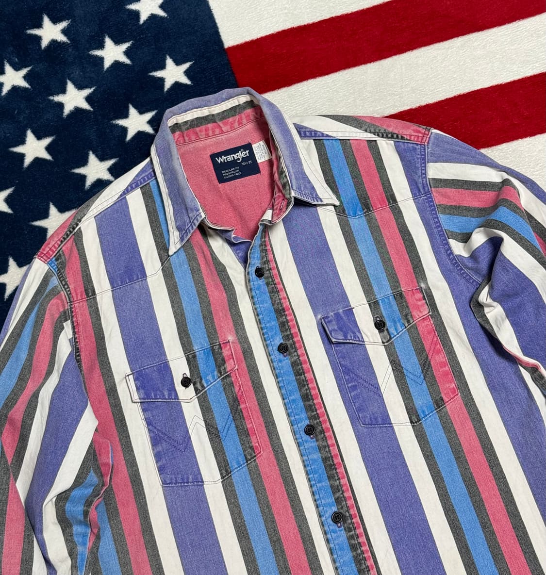 랭글러 웨스턴셔츠 90s Wrangler western shirt 빈티지 상품이미지4