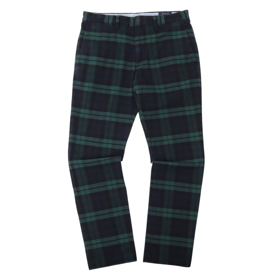 폴로 랄프로렌 타탄 체크 스트레치 슬림 코튼 팬츠 상품이미지1