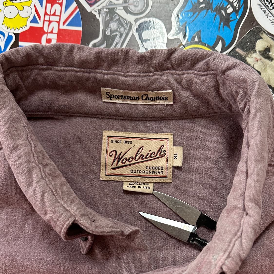 90s USA 울리치 샤모아 셔츠 XL 상품이미지5