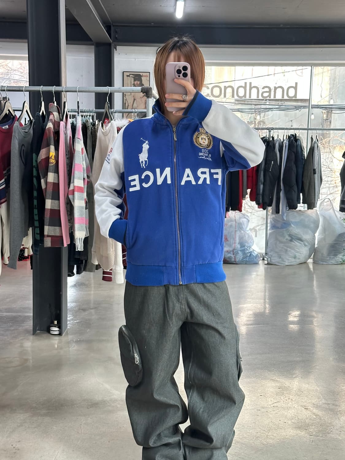 폴로랄프로렌 빅포니 치프키프 프랑스 레이싱 코튼집업 상품이미지3