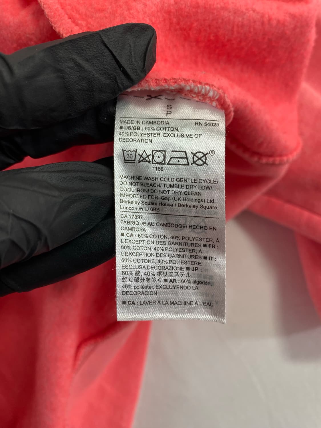 GAP 갭 핑크 후드집업 L 상품이미지4