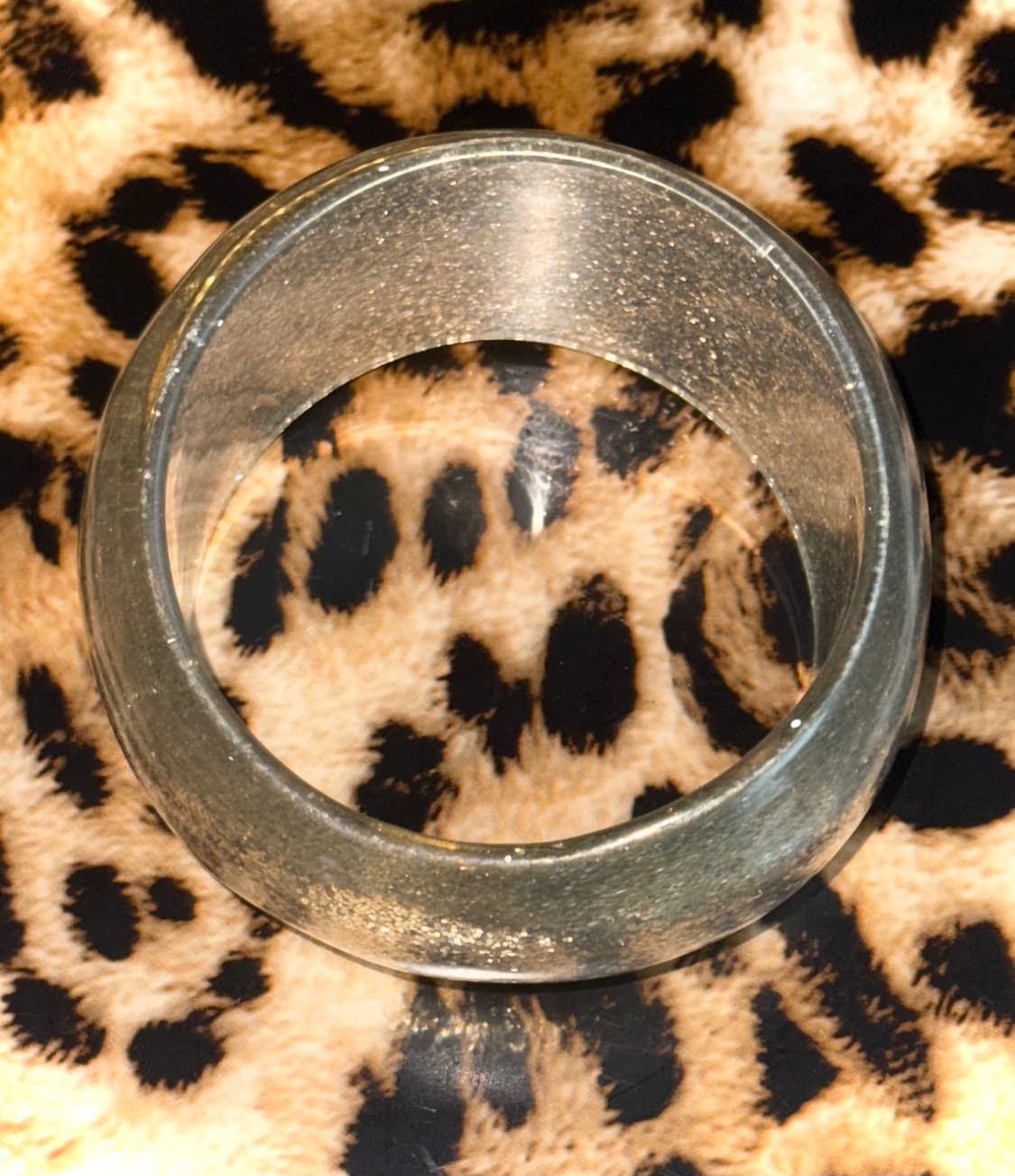 일본 시부야 갸루 실버 빅 글리터 뱅글 팔찌 상품이미지4