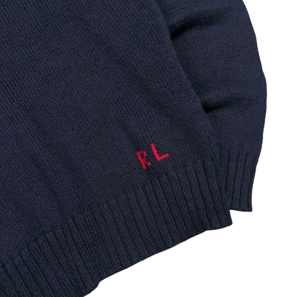 폴로 랄프로렌 qr신형 네이비컬러 빅 포니 베어 니트 상품이미지3