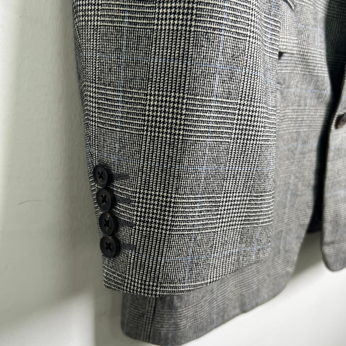 버버리 빈티지 그레이 글렌 체크 울 블레이저 상품이미지6