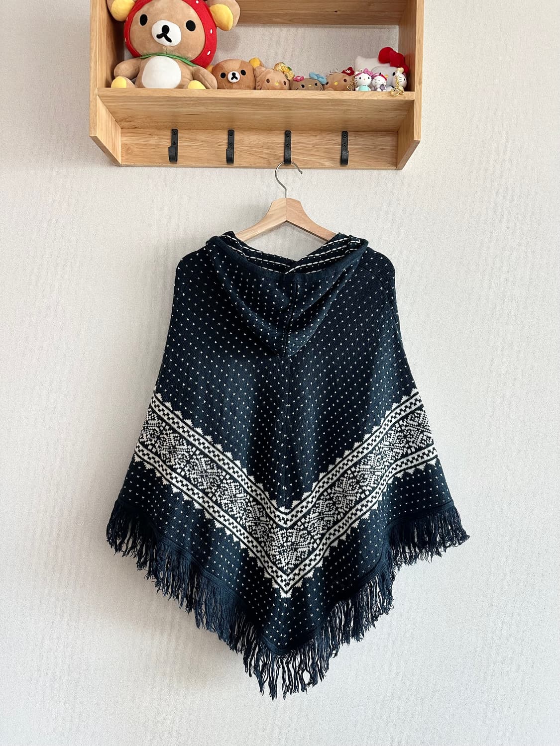 jpn 하구미 스즈코 모리걸 히피 아오이유우 니트 머플러 상품이미지3