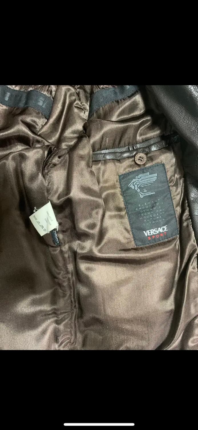 베르사체 가죽 자켓 상품이미지5