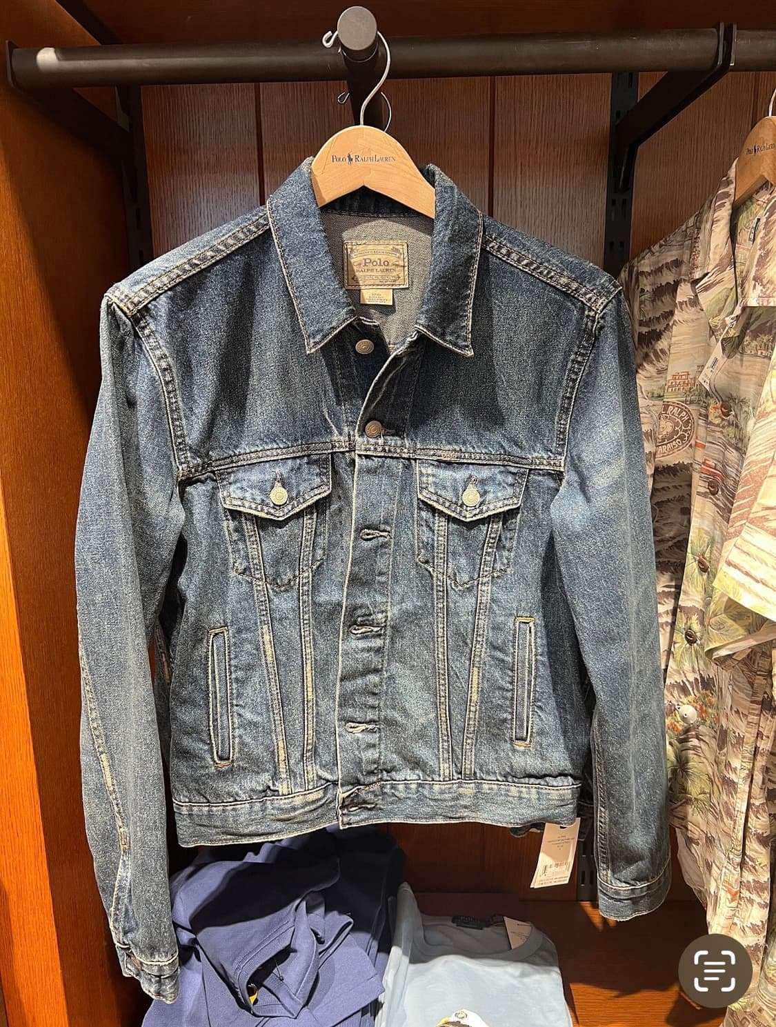 폴로 페이디드 데님 트러커 자켓 M 상품이미지4