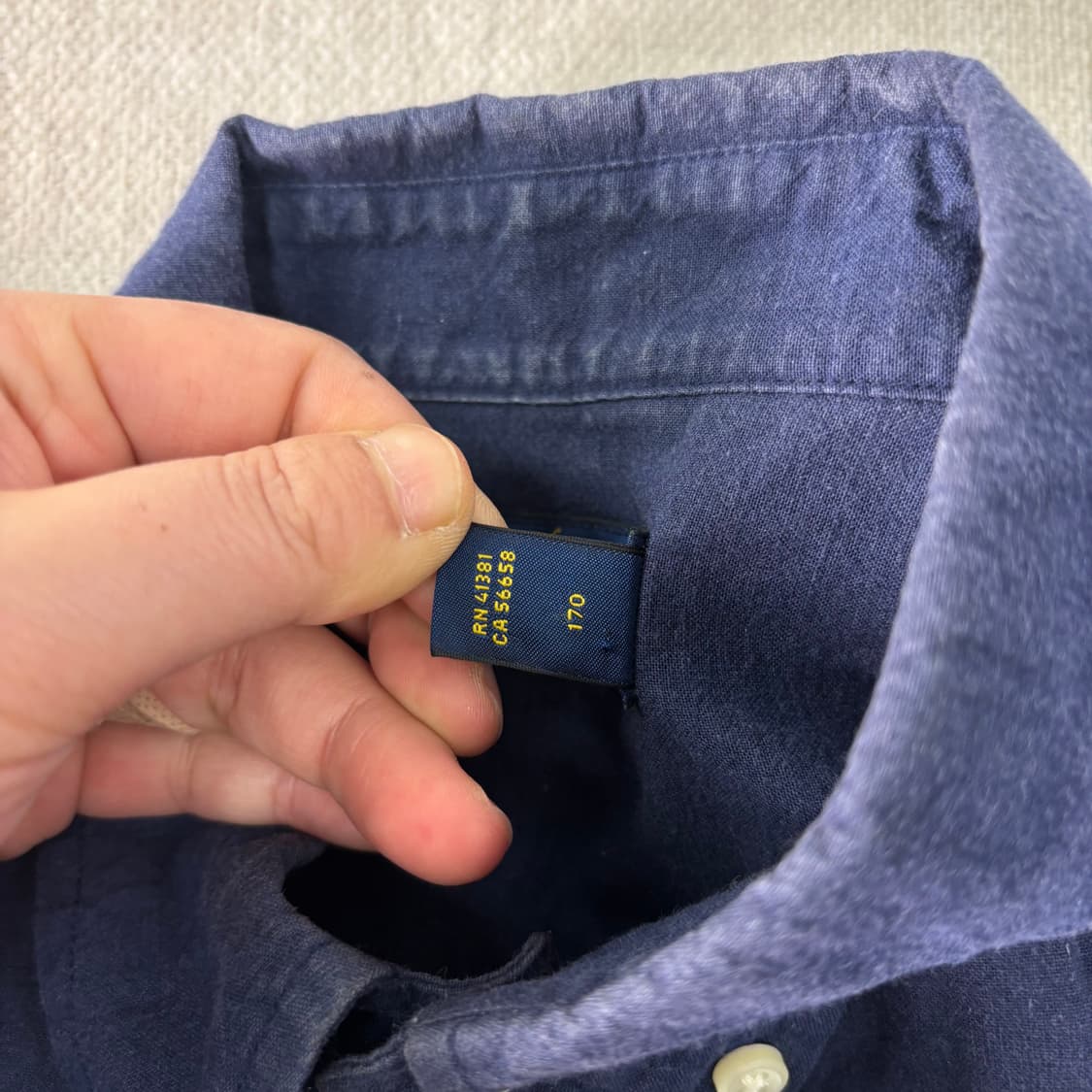 95 폴로랄프로렌 네이비 코튼 셔츠  상품이미지4