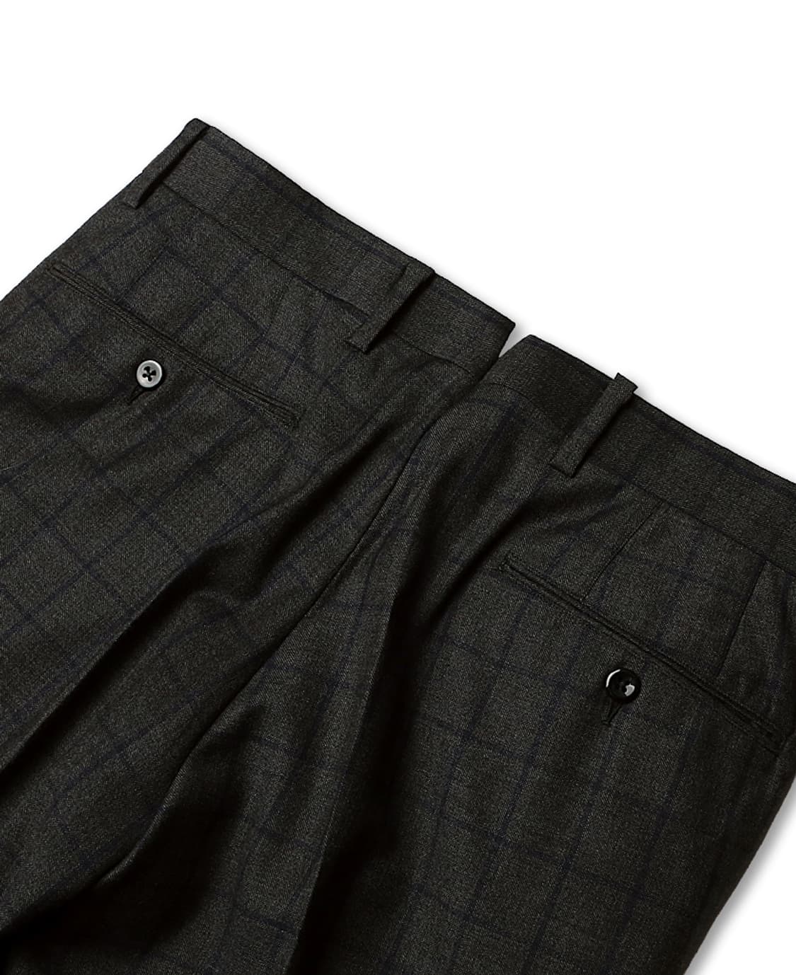 링자켓 [Ring Jacket] 블랙 라벨 울 체크 재팬 나폴리 수트 상품이미지9