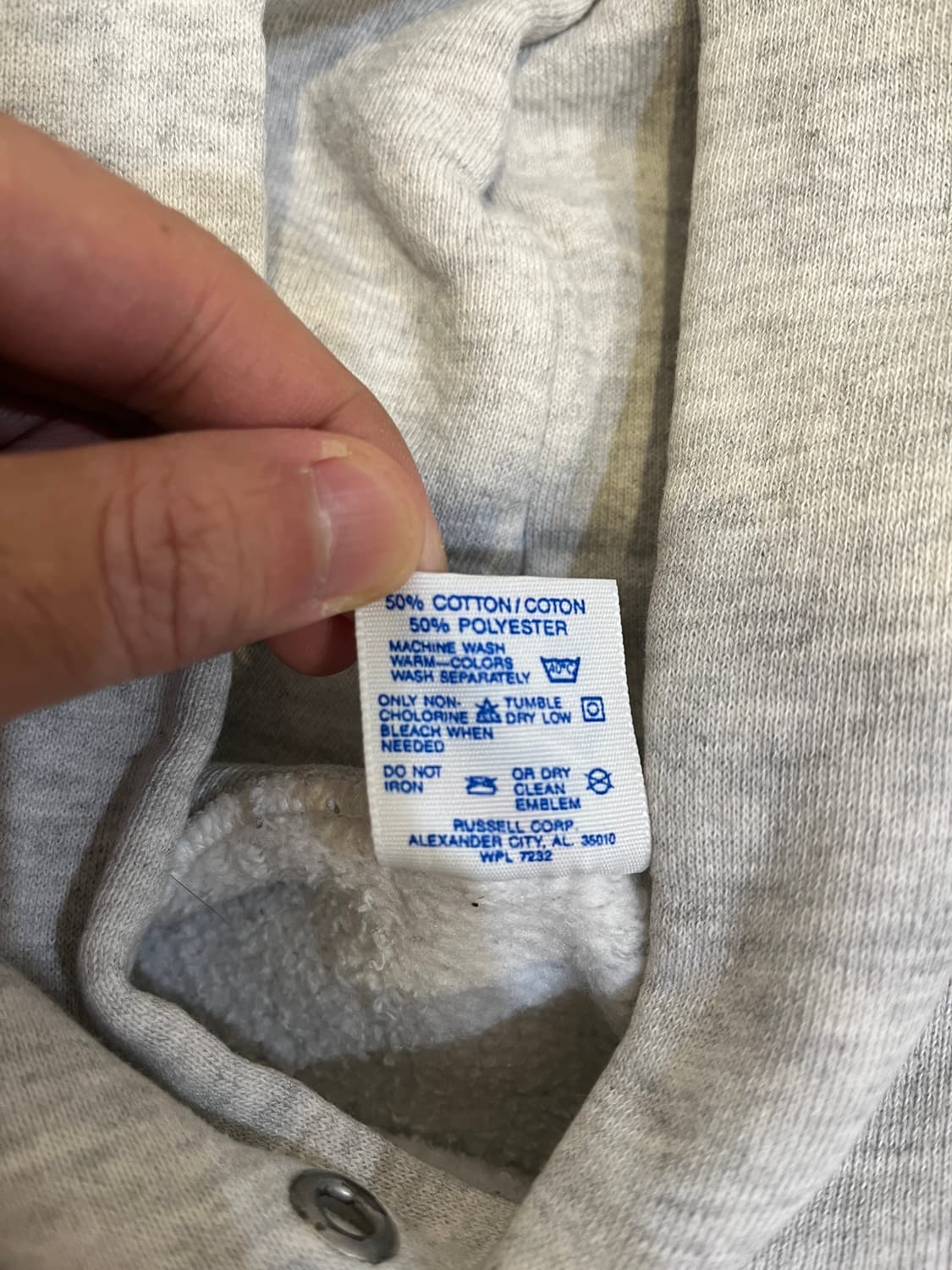 90s 저지스 빈티지 후드 헤더그레이 M 상품이미지3