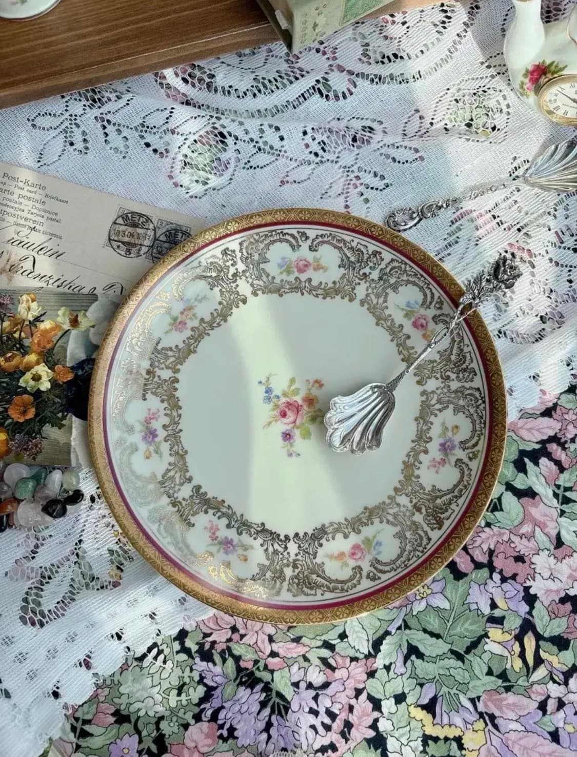 독일 빈티지 젤트만바이덴 헤비골드 샐럿접시 상품이미지1