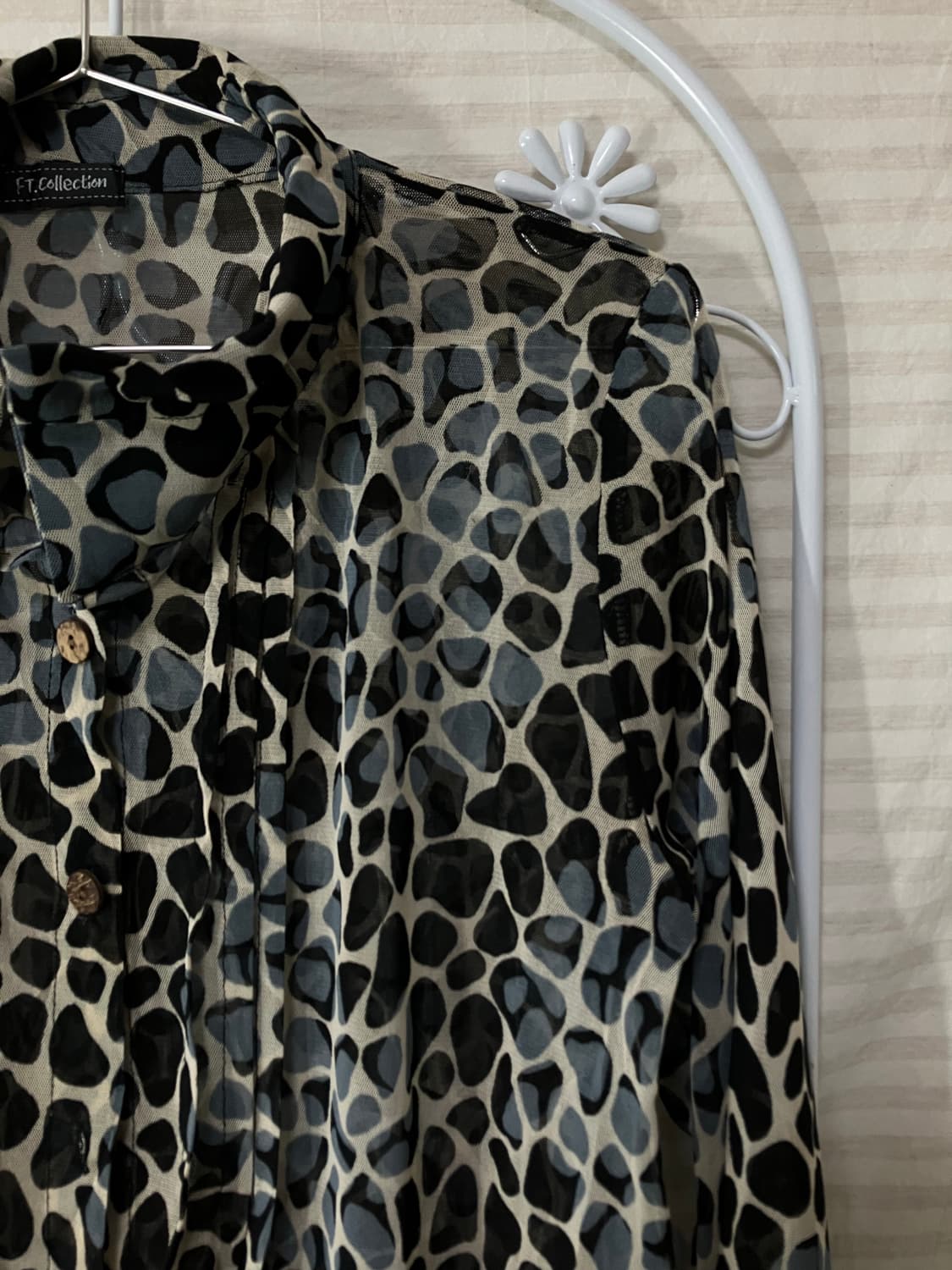 소라 호피 블라우스 셔츠606  상품이미지2