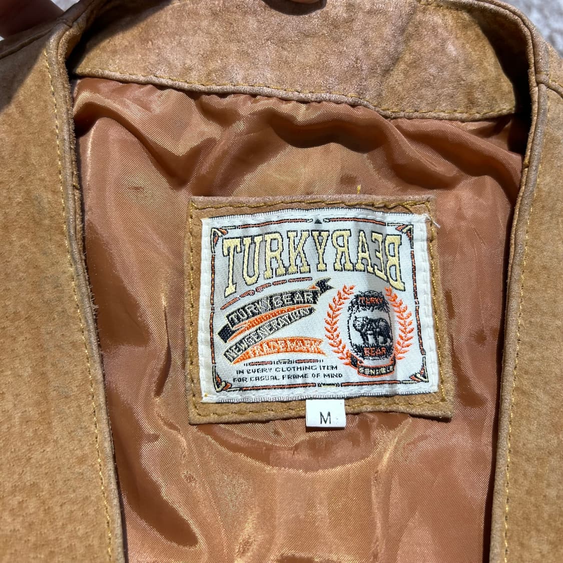 M) TURKY BEAR 돈피 피그스킨 가죽 조끼 베스 상품이미지6