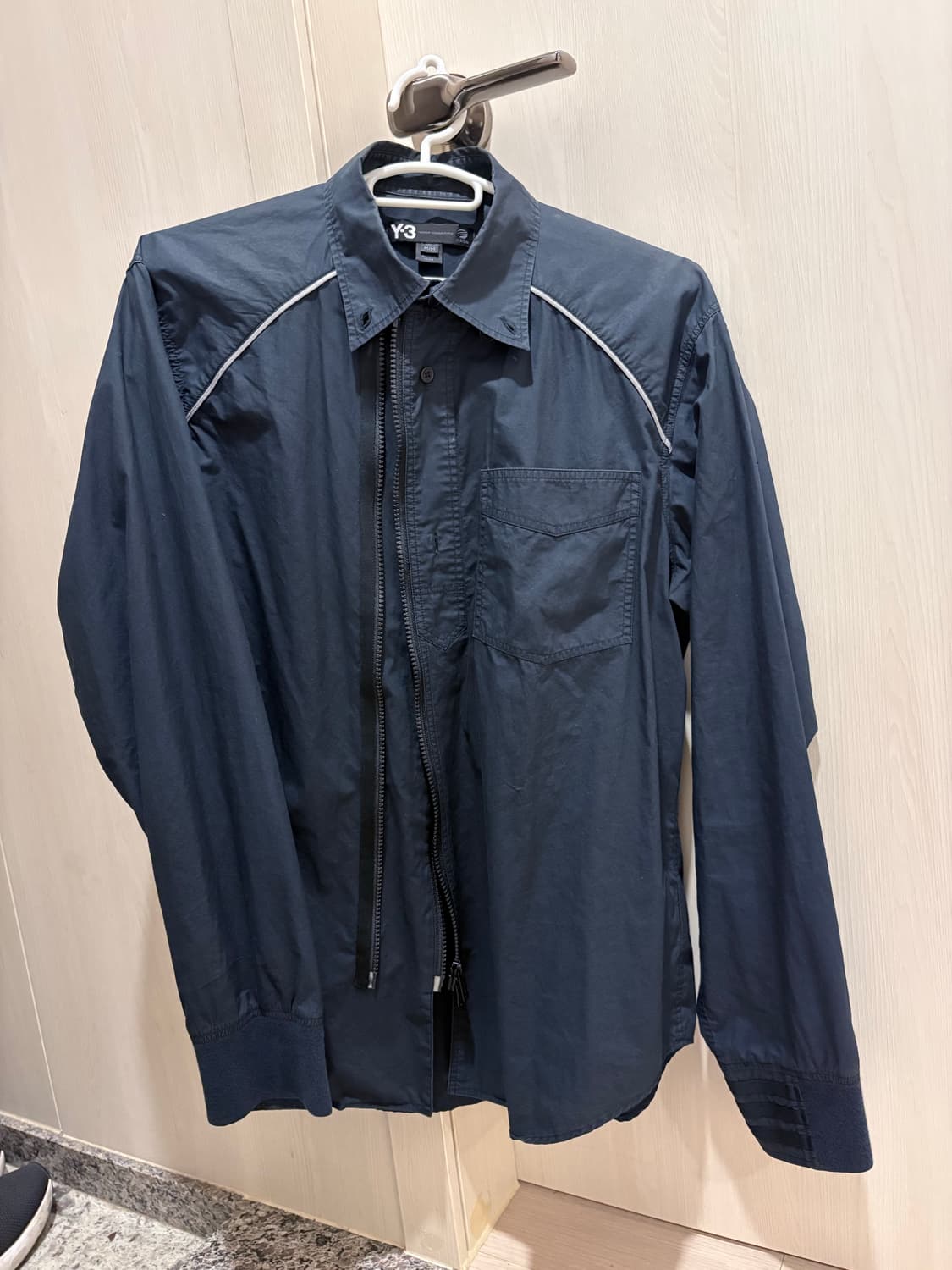 Y-3 블랙 투웨이 집업 셔츠 상품이미지1