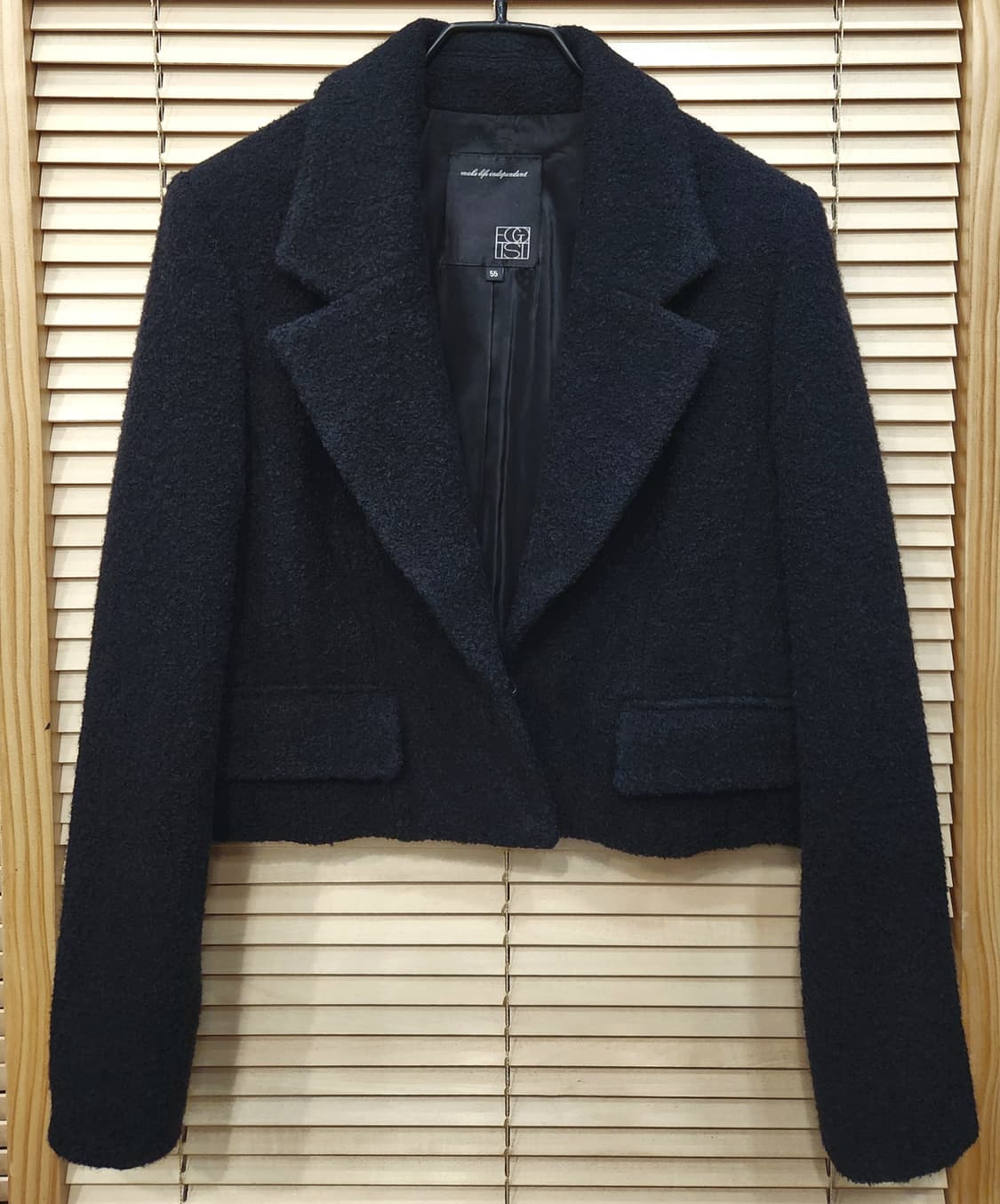 (새상품)에고이스트 부클 크롭자켓55 상품이미지1