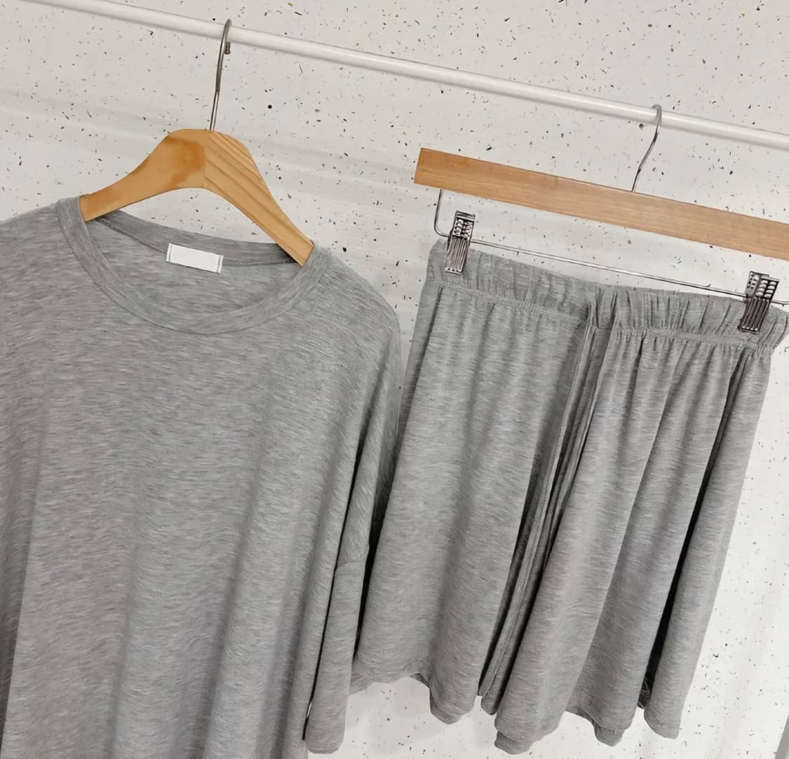 블랙 투피스 세트 상품이미지4