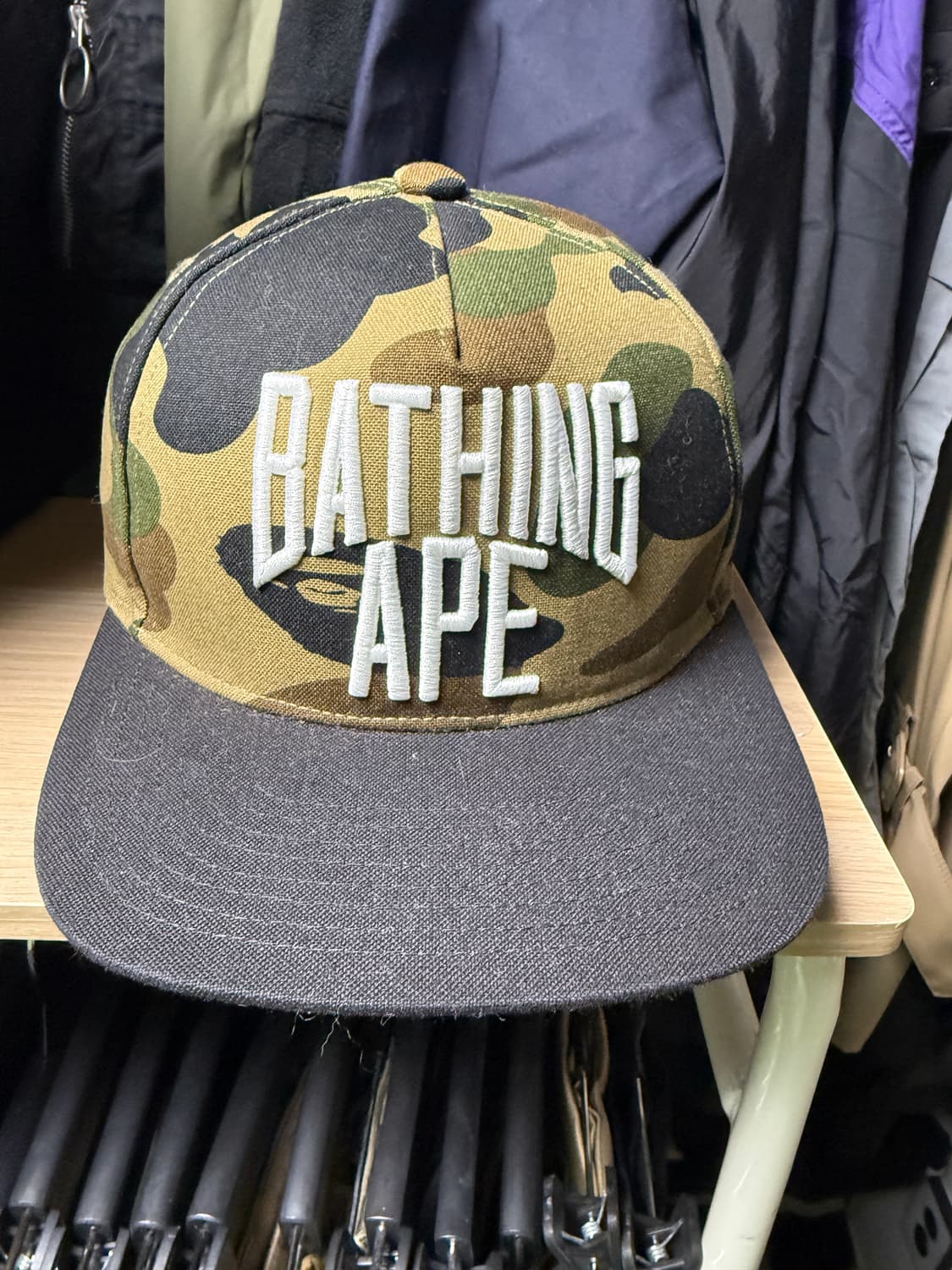 베이프 bape x rsvp 콜라보 카모 캡 상품이미지1