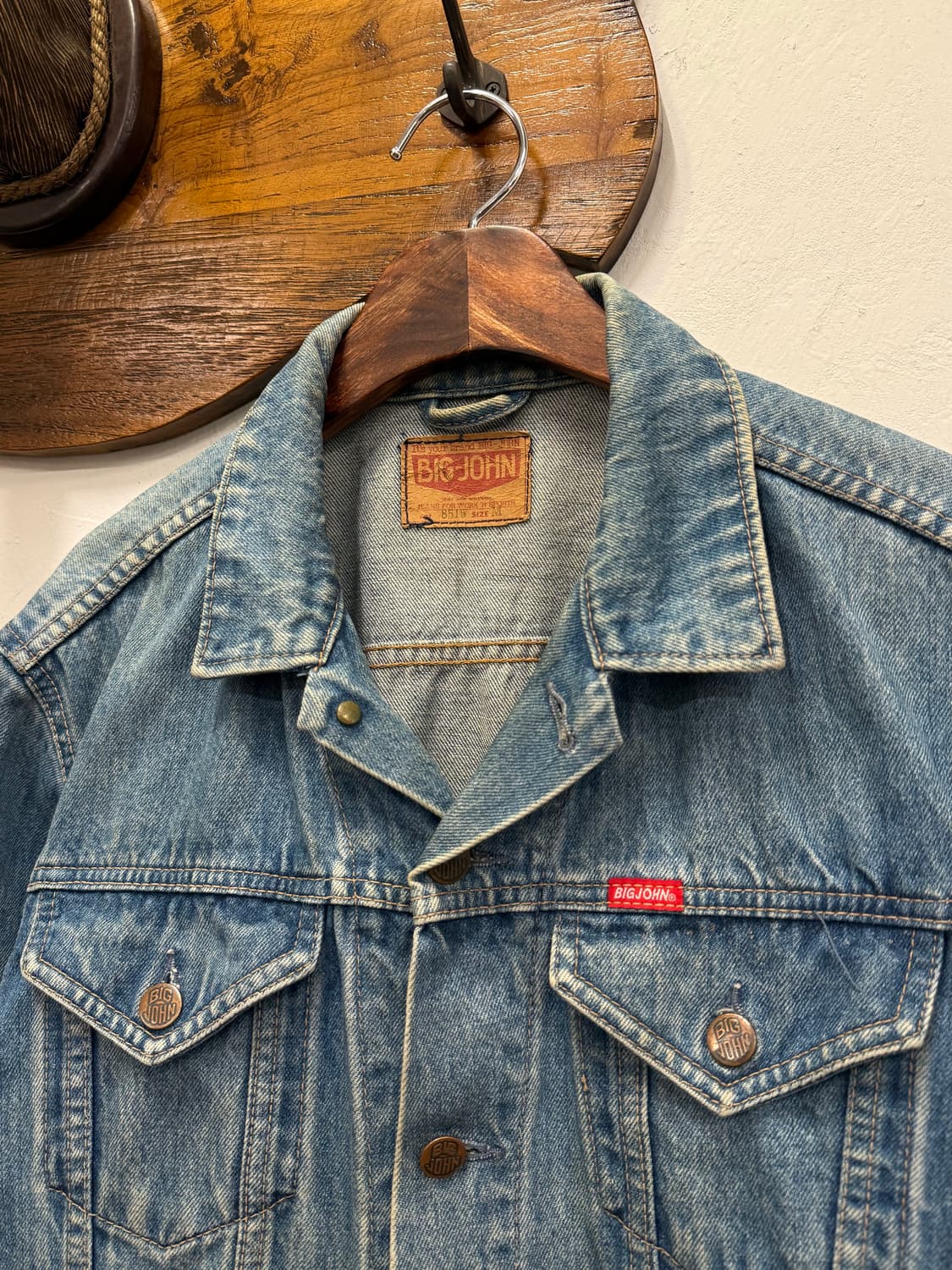 M) BIG JOHN Denim Trucker Jacket 상품이미지3