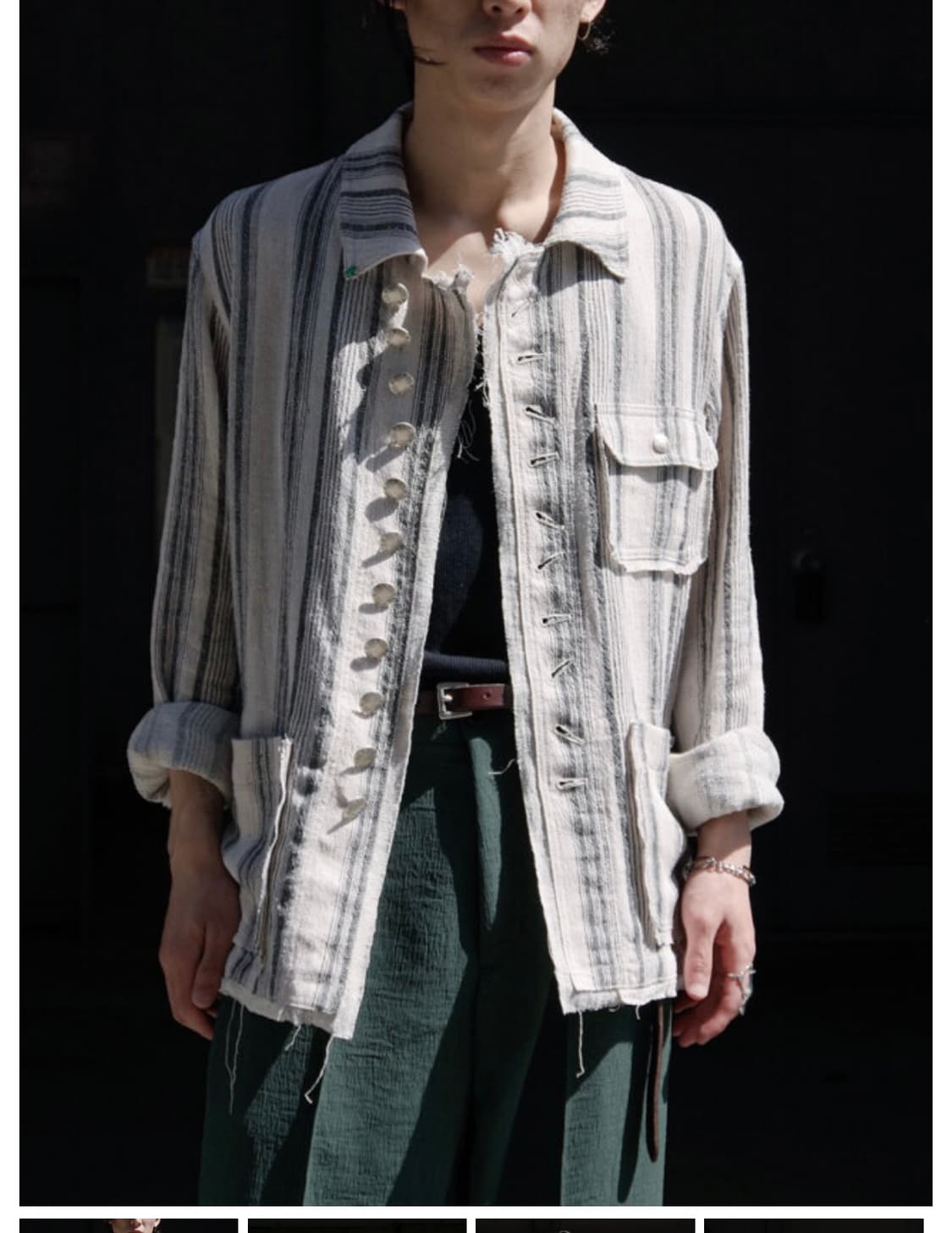 레 린넨 커버올 자켓 L 상품이미지1