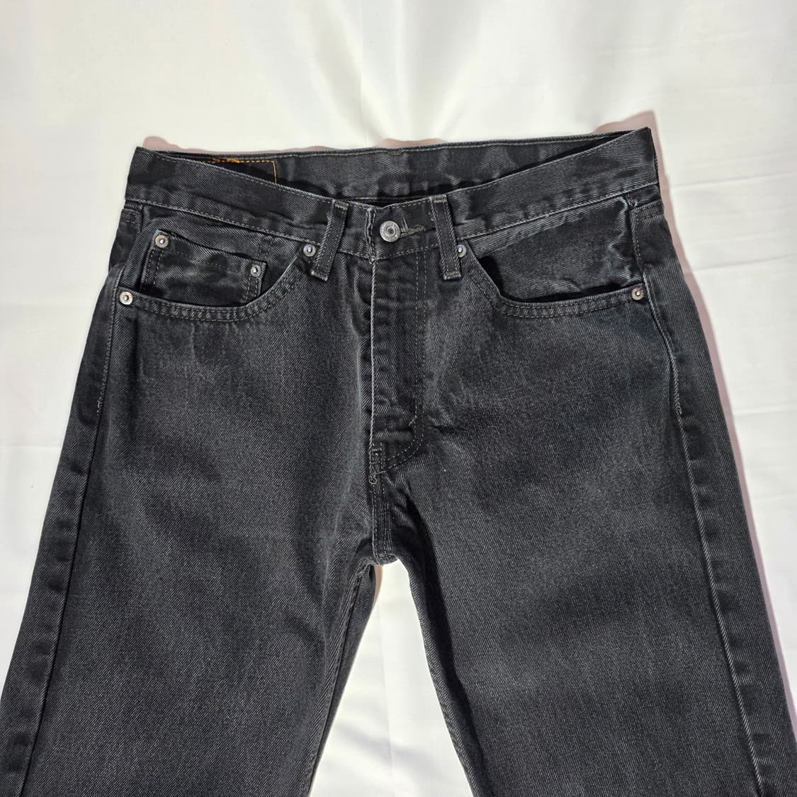 [W32L30]리바이스 505 블랙 데님 팬츠 상품이미지2