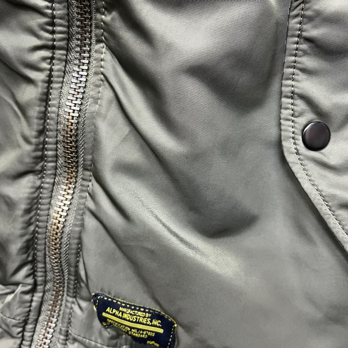 알파인더스트리 MA-1 플라이트 항공 점퍼 자켓 S 상품이미지5