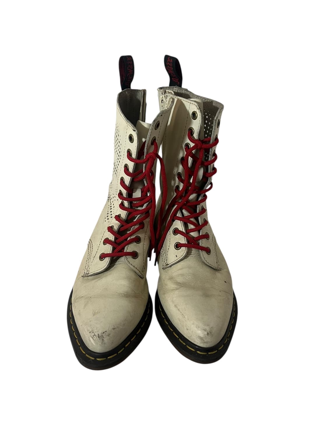 닥터마틴 레드탭 10홀 화이트 부츠 255 상품이미지4