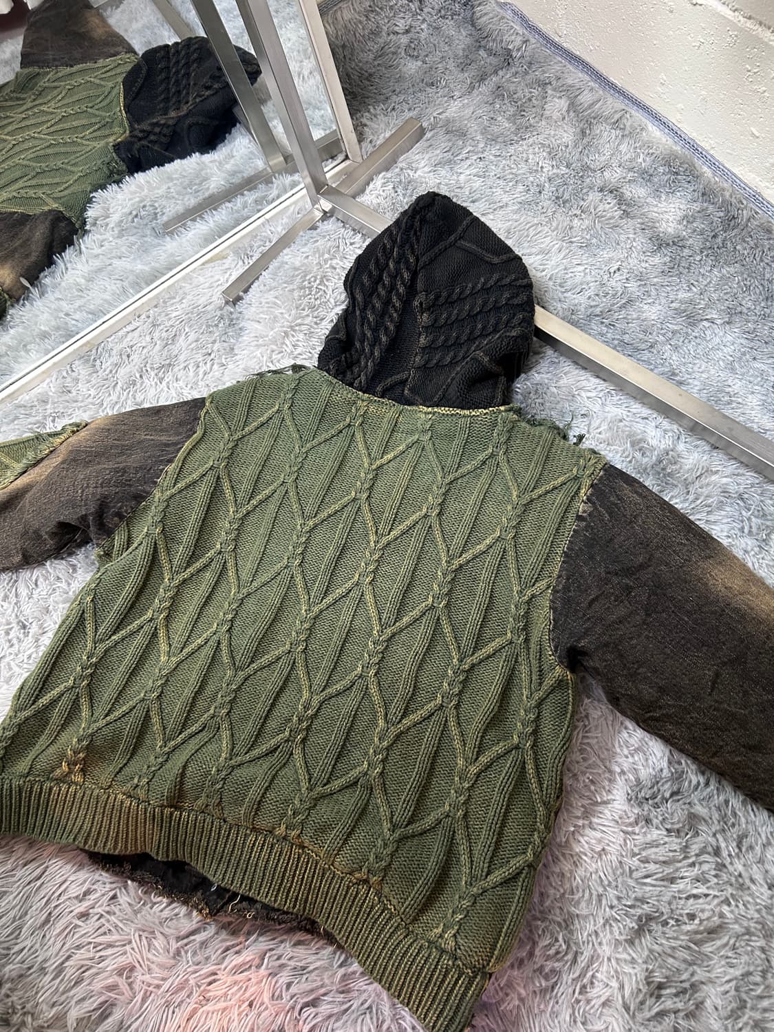 빈티지 니트 포인트 자켓 상품이미지4