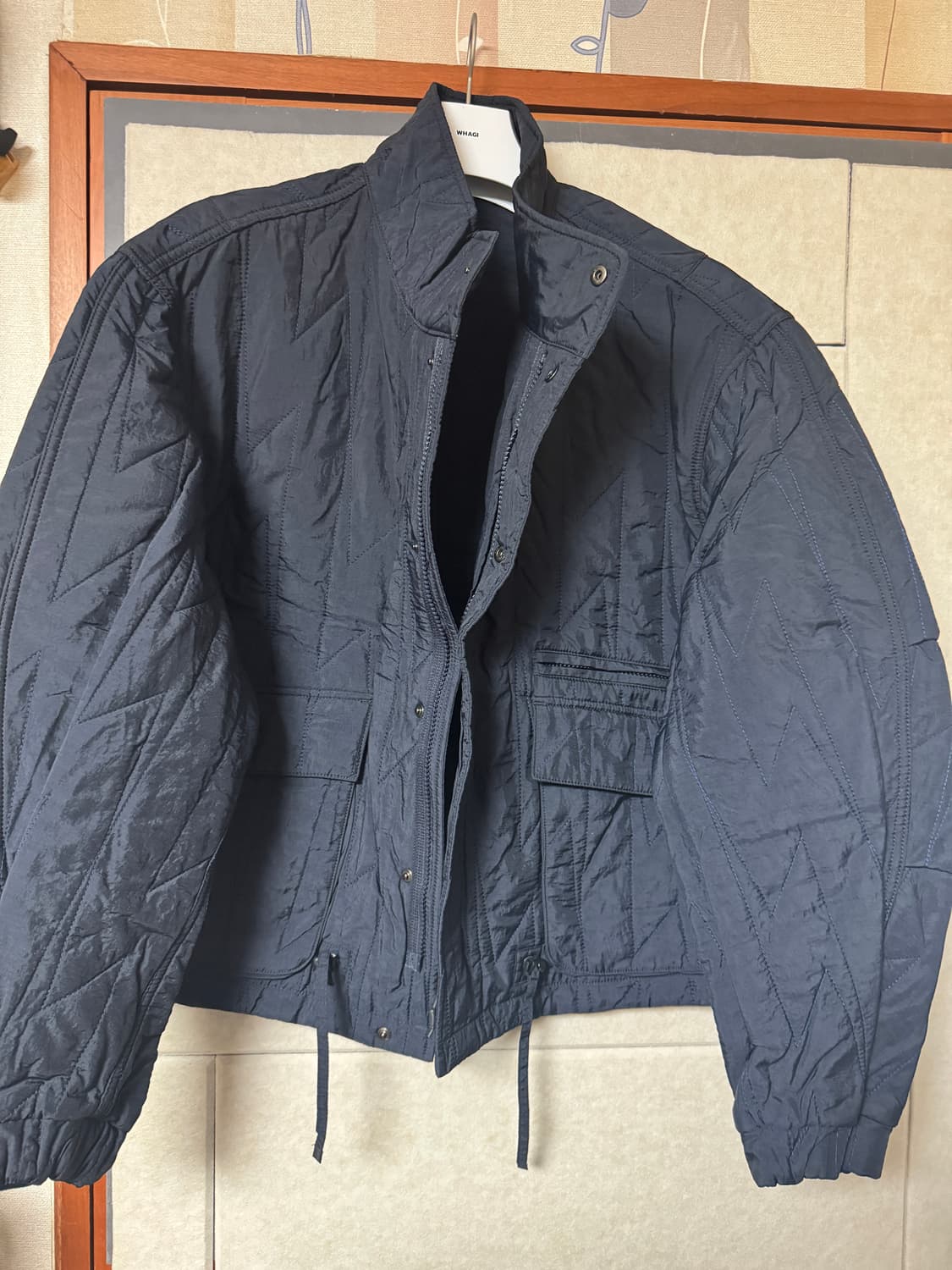 언어펙티드 퀼티드 블루종 22fw 네이비 (L) 상품이미지3