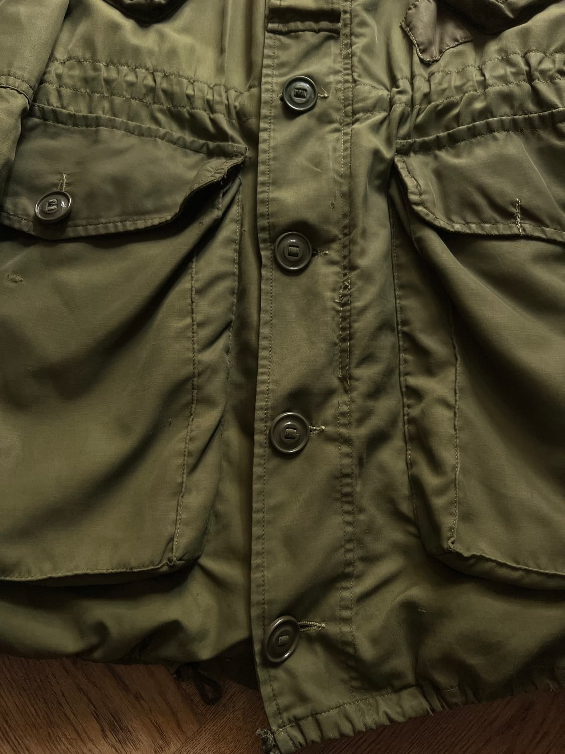 [L]70's 오리지널 캐나다군 IECS 필드 파카 내피포함 상품이미지4