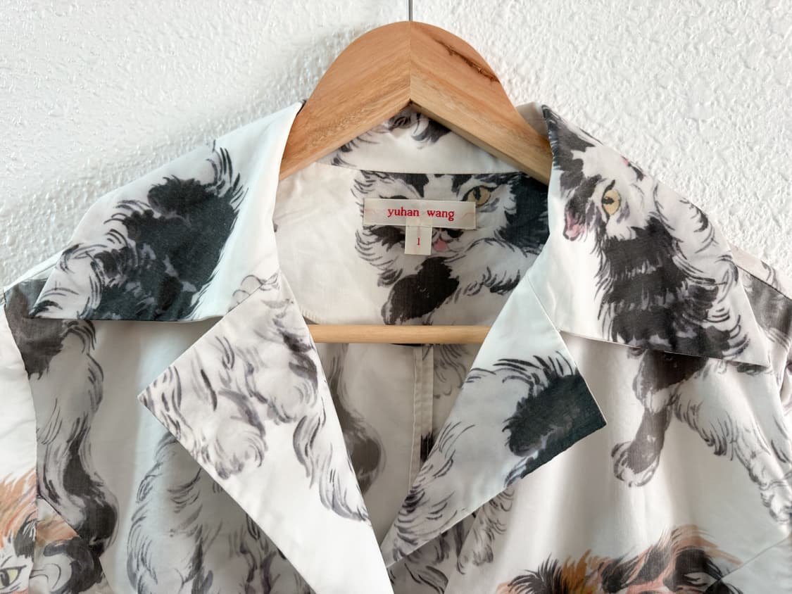 Yuhan Wang Cat shirt 22AW 상품이미지3
